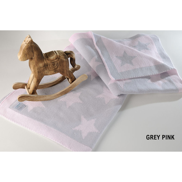 Κουβέρτα Κούνιας DT254 Grey Pink