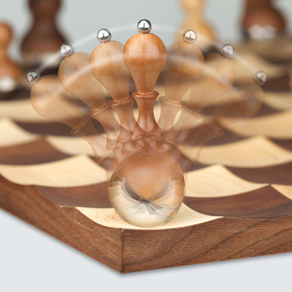 Σκάκι Wobble Ξύλινο με Πιόνια
